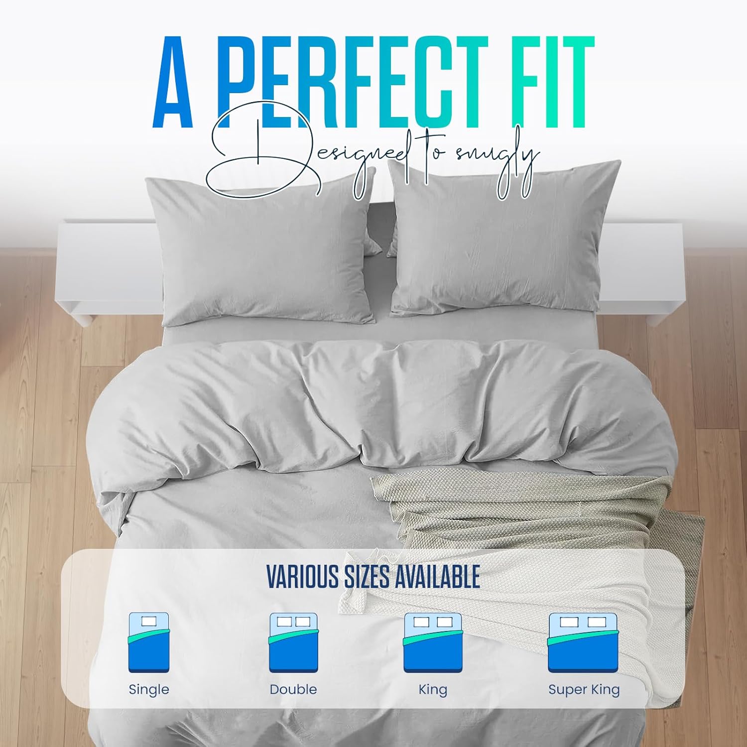 Egyptian Cotton Duvet Cover Set – Single
