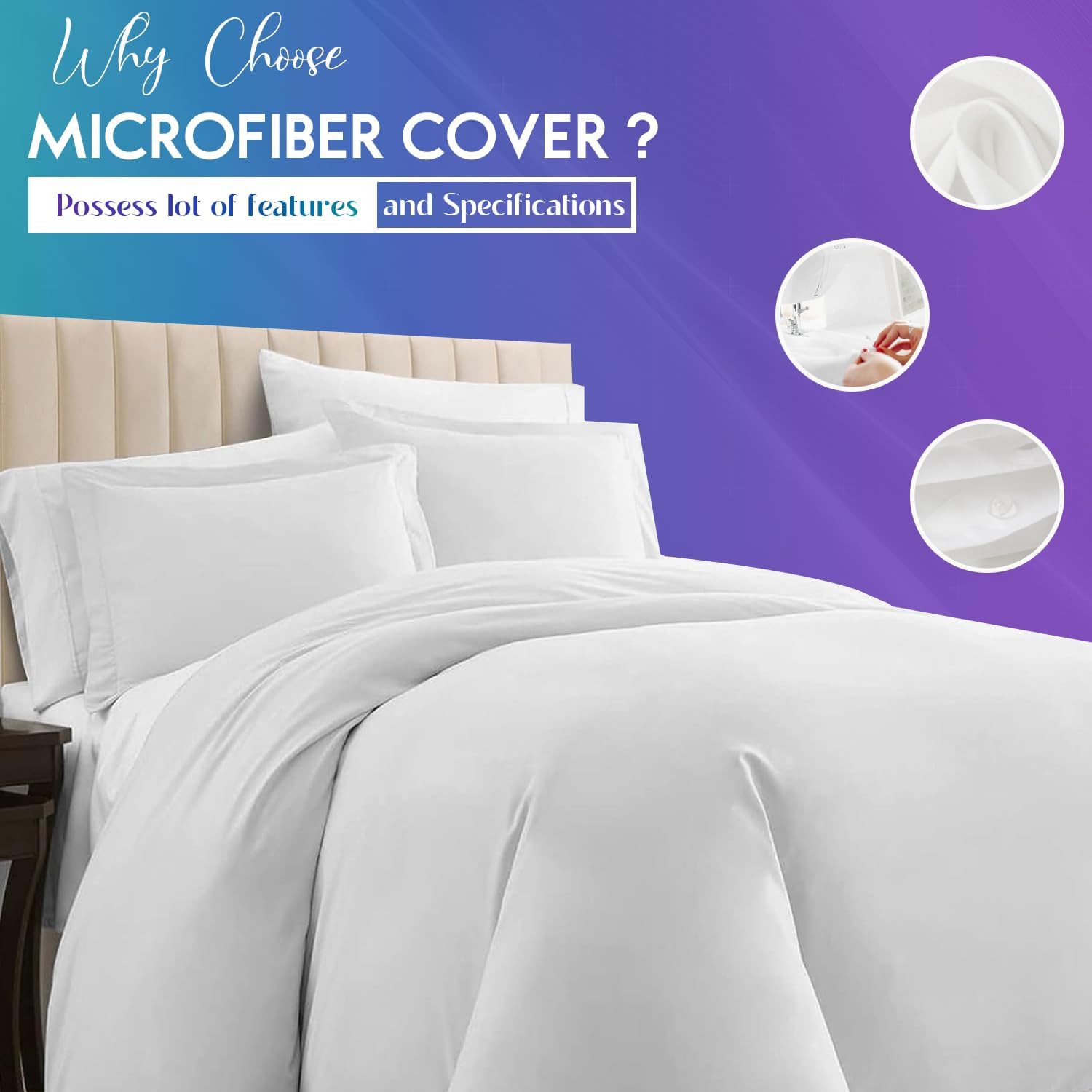 3-Piece Brushed Microfibre Duvet Cover Set – Single