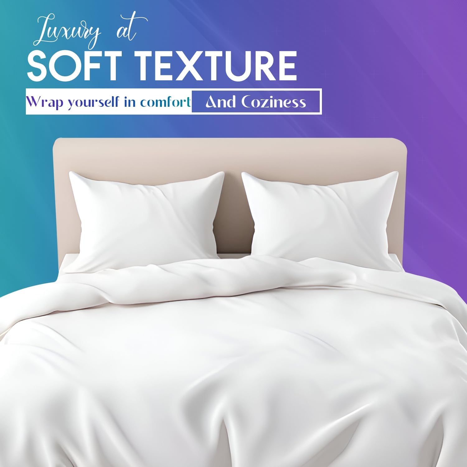 4-Piece Brushed Microfibre Duvet Set – Single