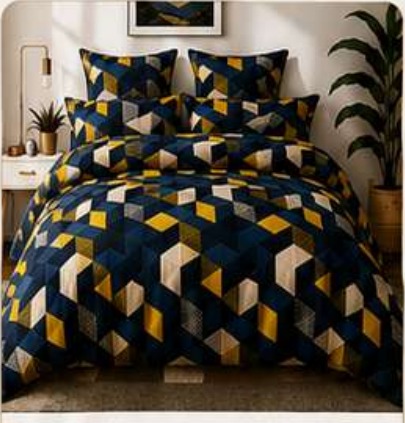 Royal Geometry printed duvet cover set
