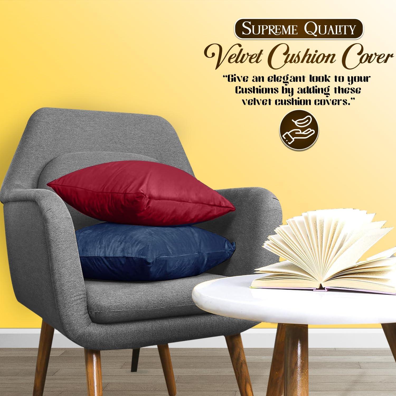 Velvet Cushion Covers (45 x 45cm) – Pack of 2