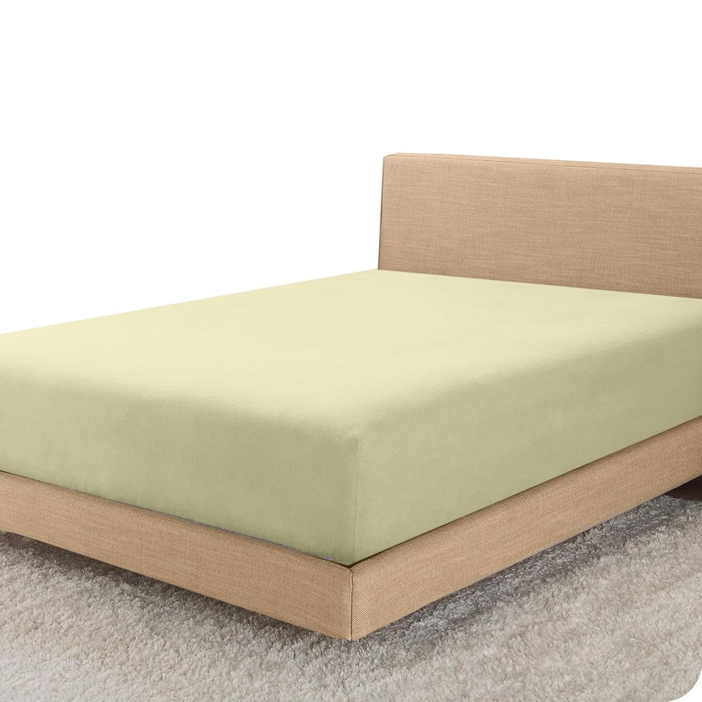 Cream Egyptian Cotton Extra Deep Fitted Sheet (40cm)