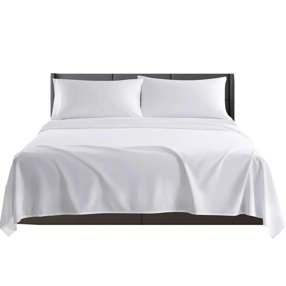 White Brushed Microfibre Flat Sheet