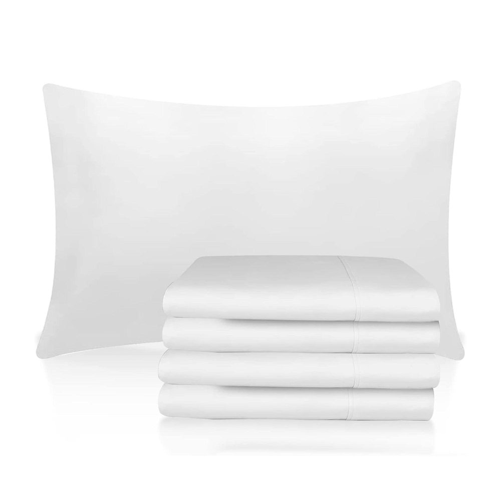 White Microfibre Pillowcases (Pack of 4)