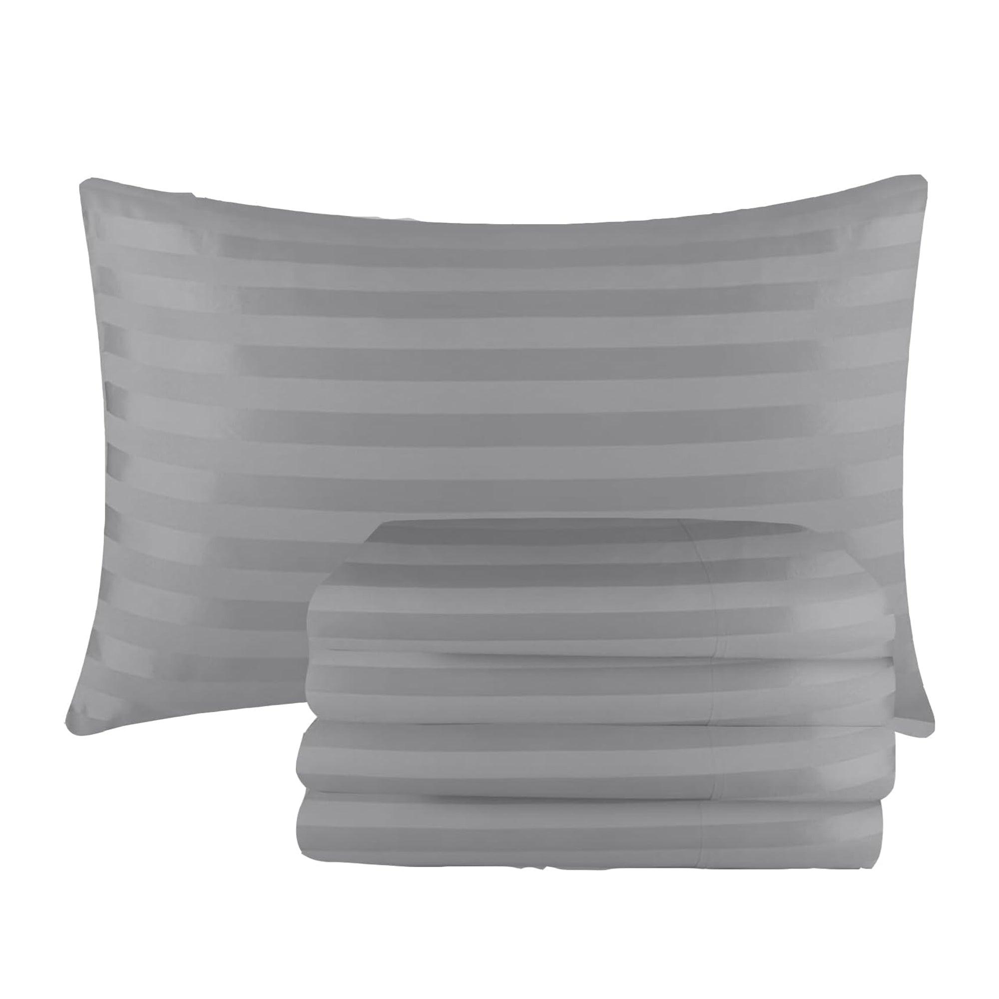 Satin Stripe Pillowcases (Pack of 4) – Pack of 4