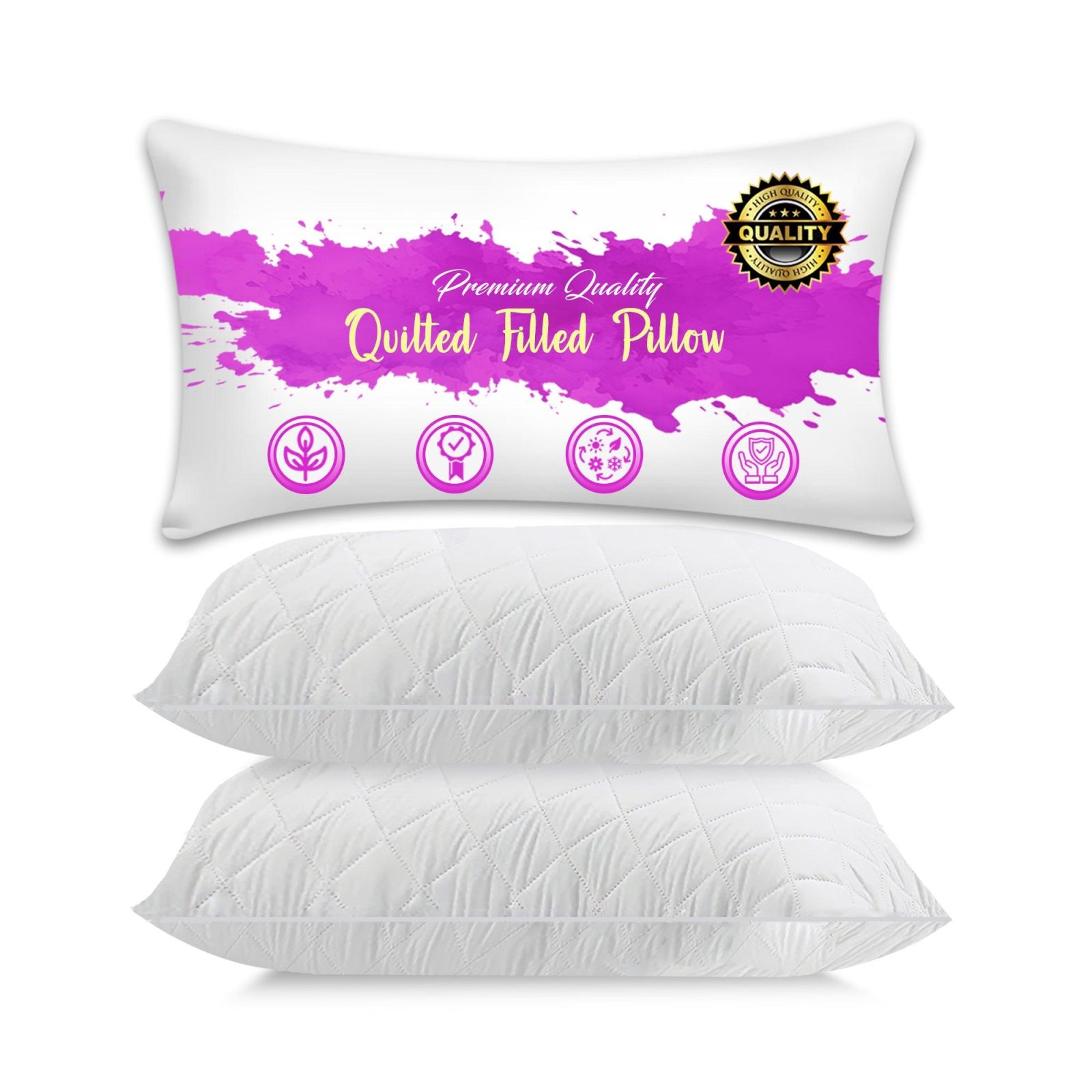 Hollowfibre Pillows (Pack of 2) – Pack of 2