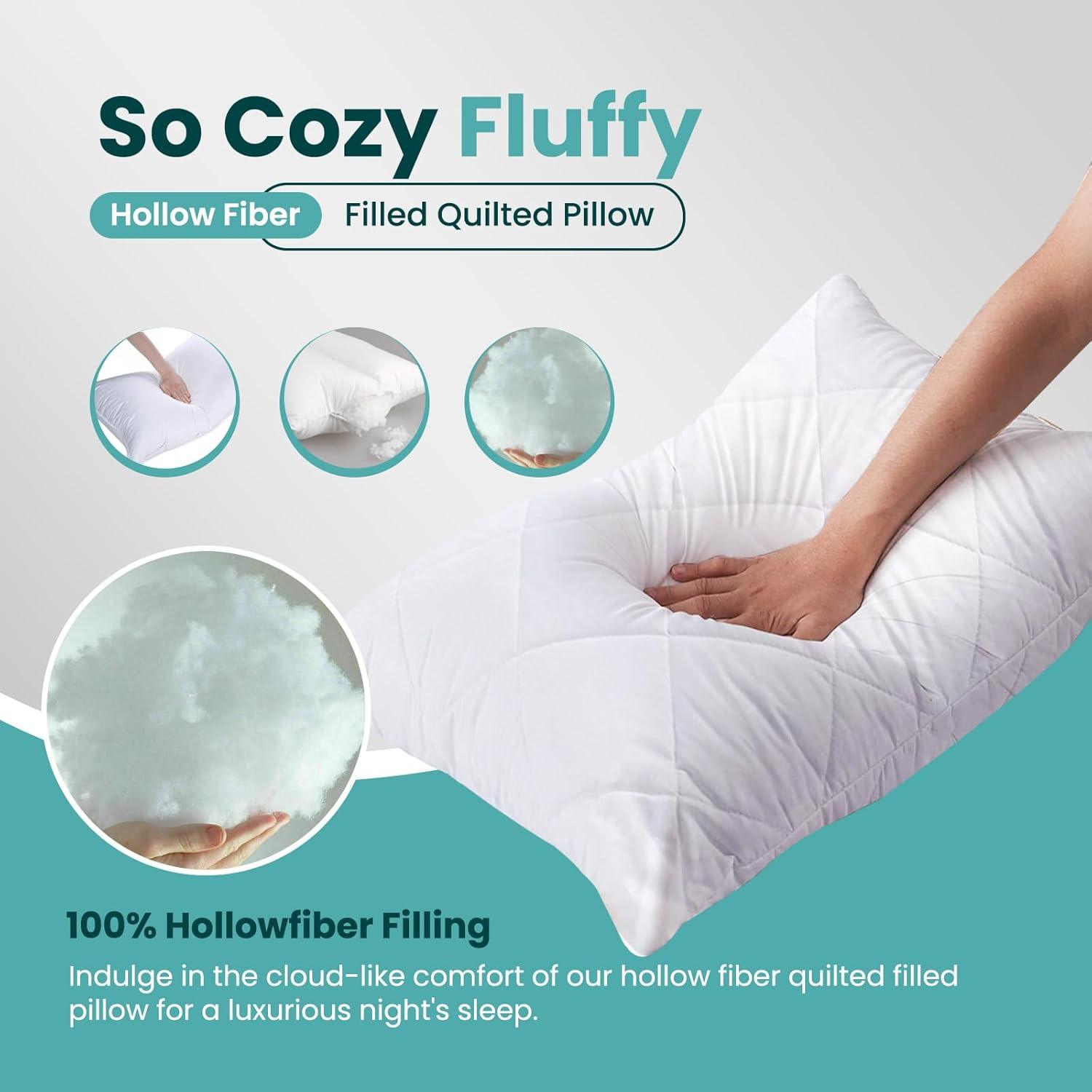 Hollowfibre Pillows (Pack of 2) – Pack of 2