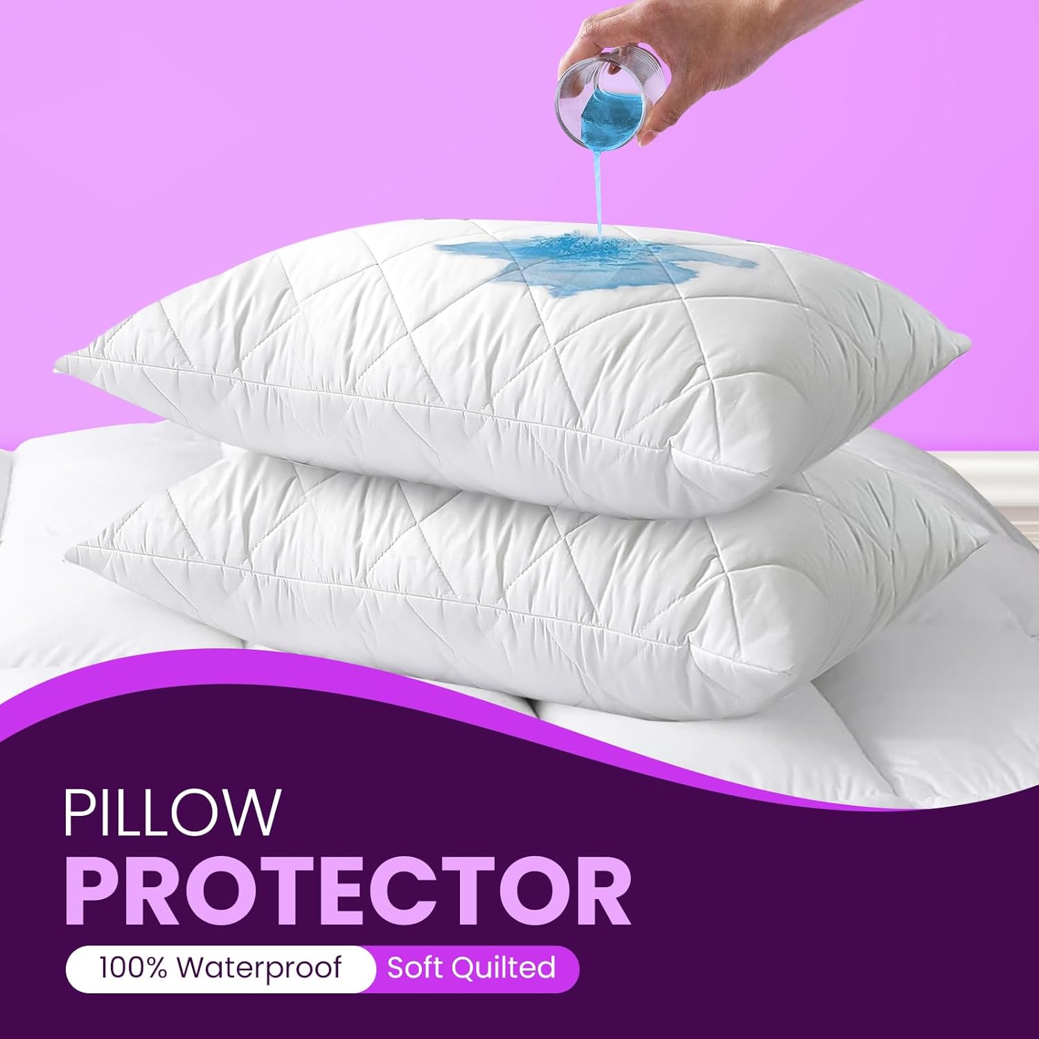 Waterproof Pillow Protectors (Pack of 4) – Pack of 4
