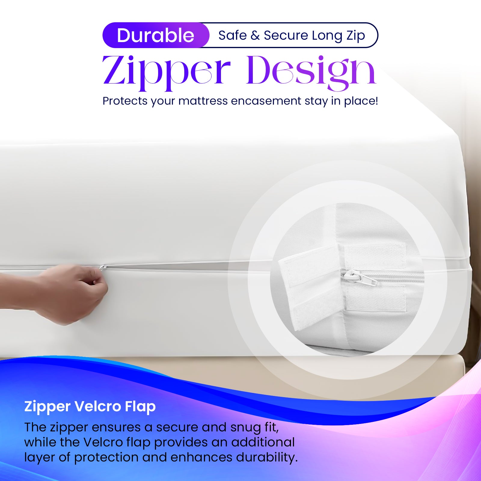 Zip-Up Waterproof Mattress Encasement – Single