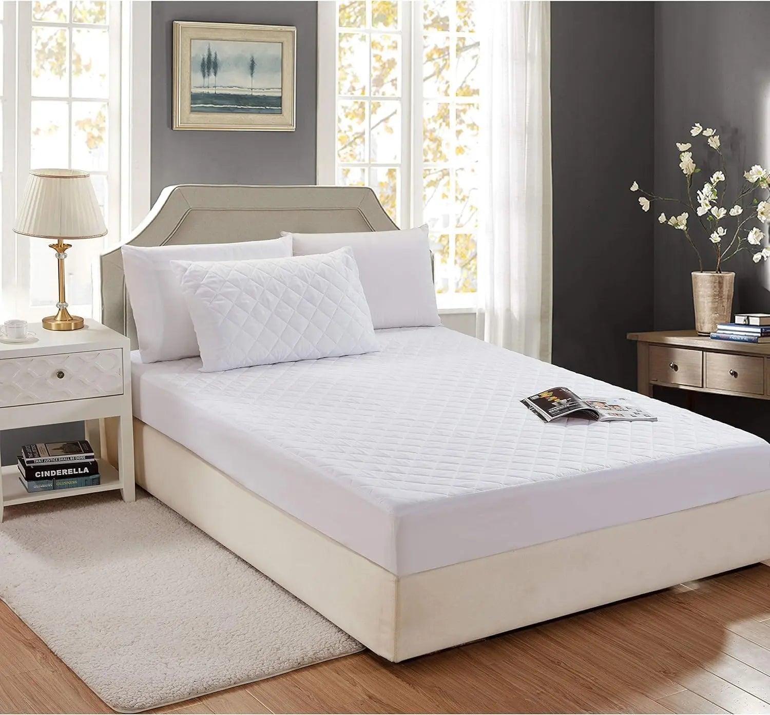 Quilted Fitted Mattress Protector – Single