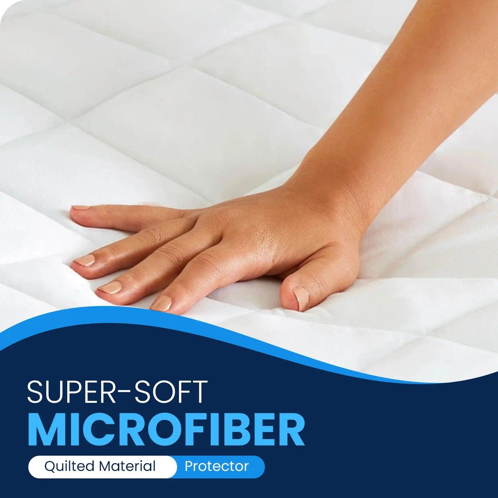Quilted Fitted Mattress Protector – Single