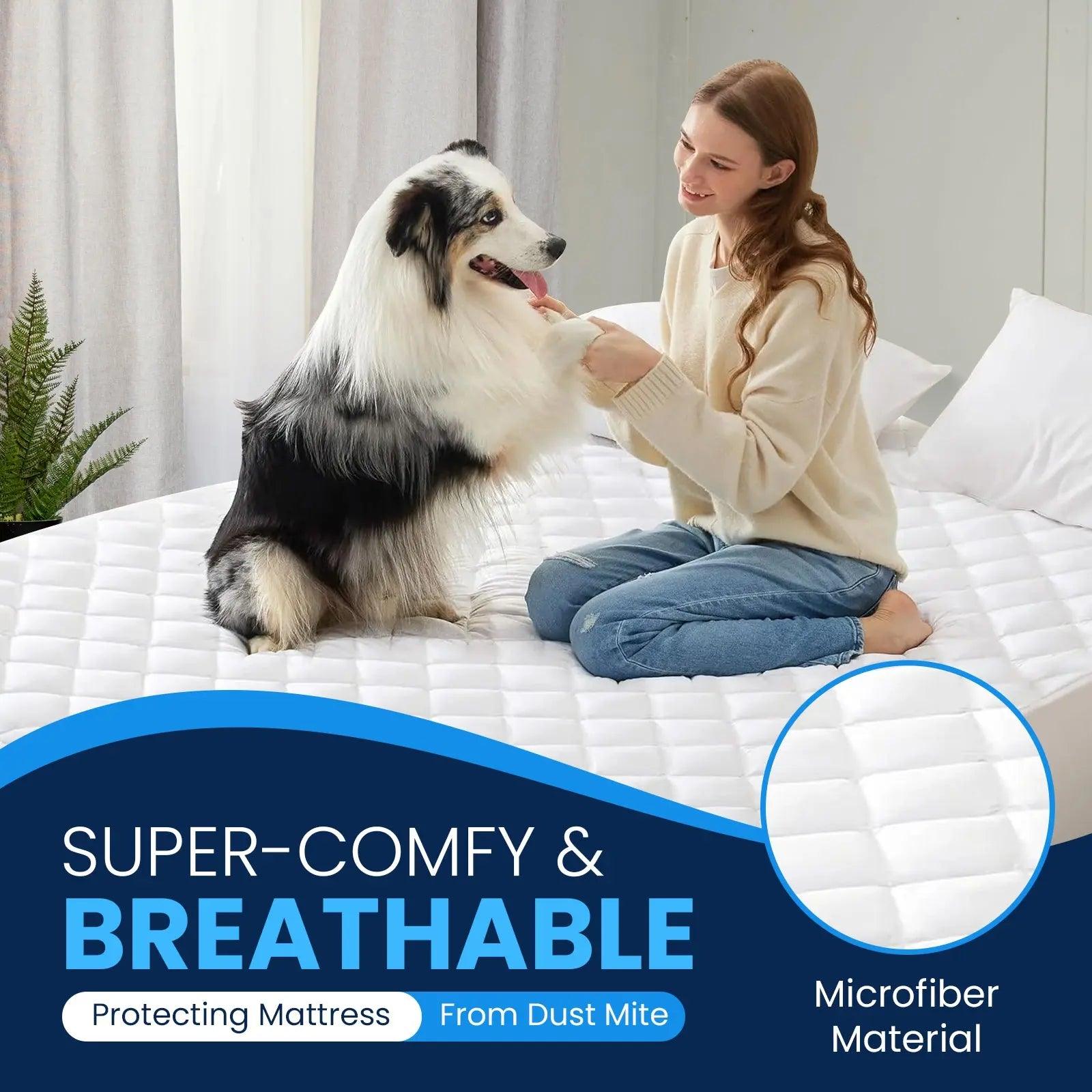 Quilted Fitted Mattress Protector – Single