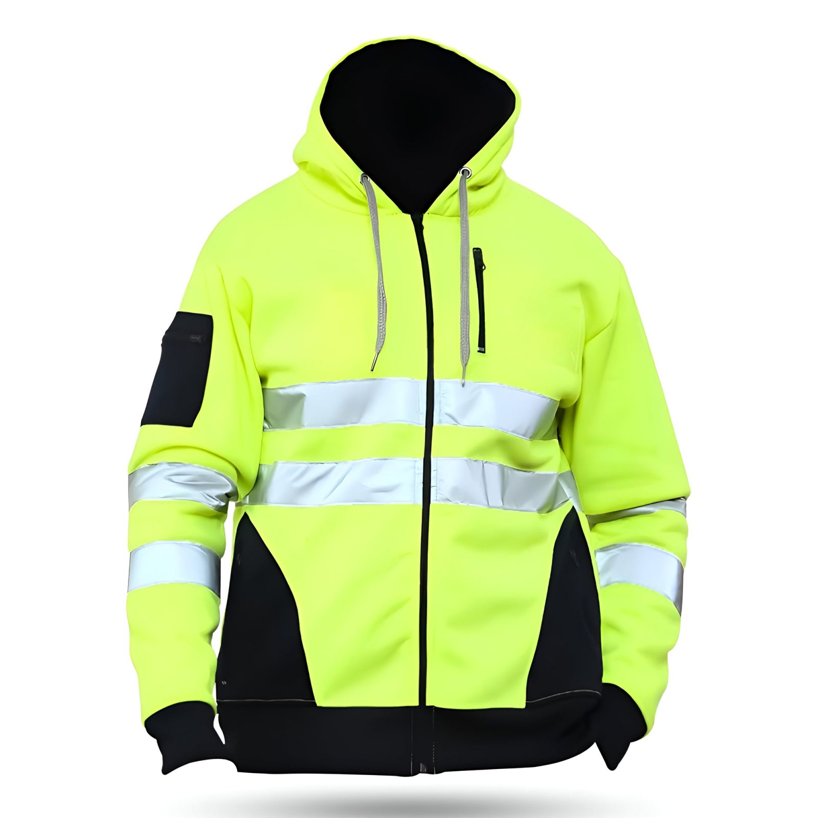 Hi-Vis Zip Hoodie – S